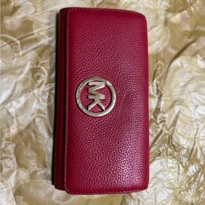 Michael Kors, large red wallet